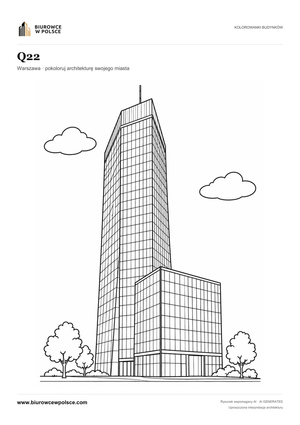 Kolorowanka Q22 — Warszawa