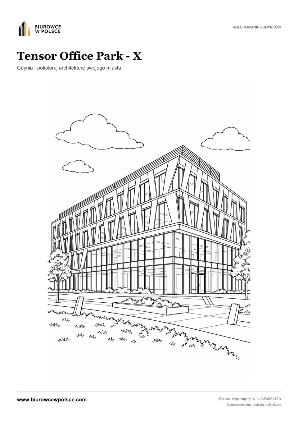 Kolorowanka Tensor Office Park - X — Gdynia