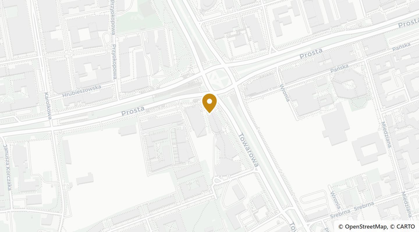 Mapa okolicy Skyliner II — Rondo Daszyńskiego 2, Warszawa. Dane mapy: OpenStreetMap.