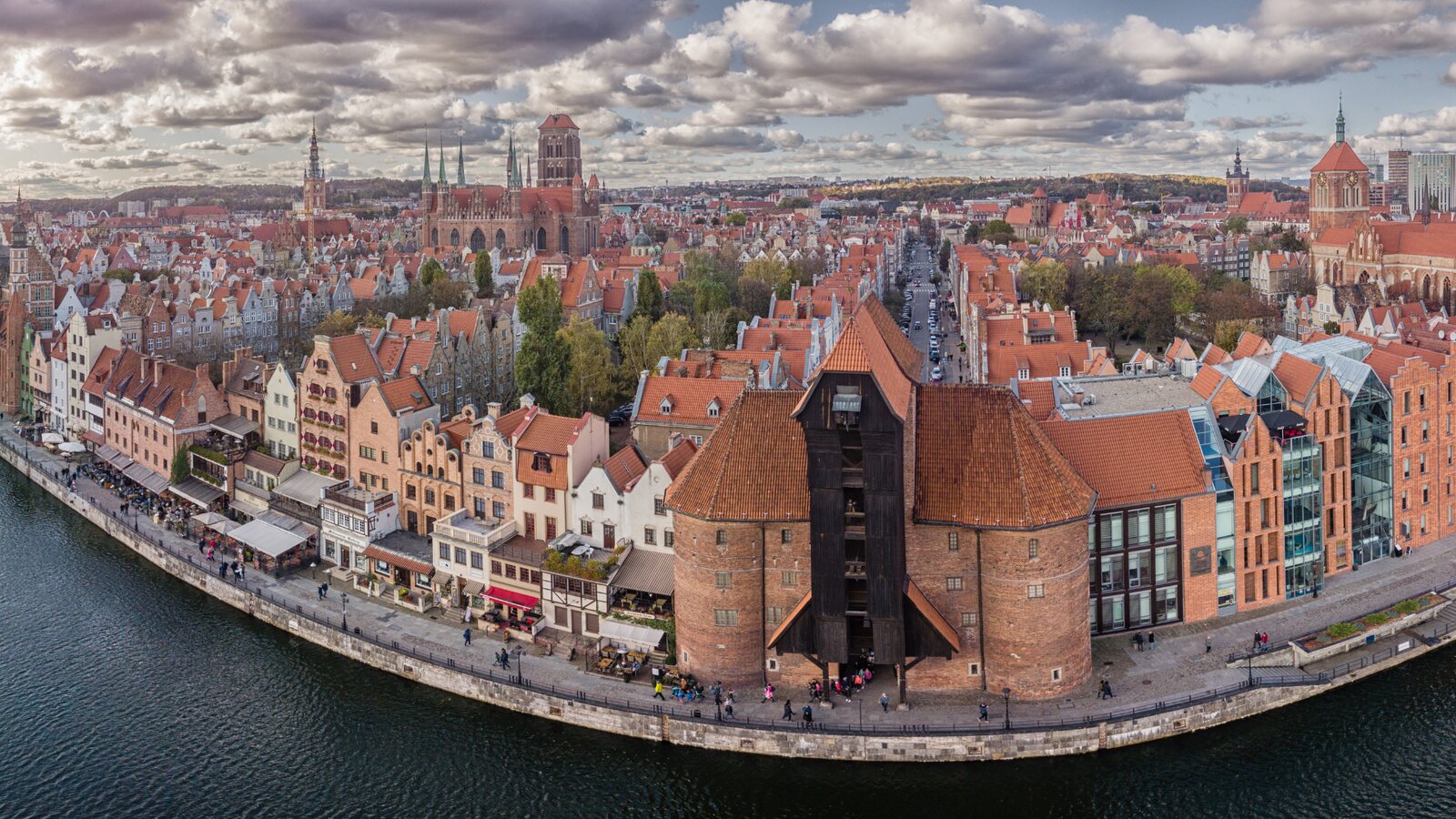 Panorama Gdańska nad Motławą