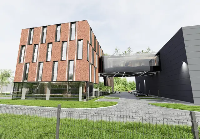 Biurowiec Róża rent Gliwice — zdjęcie budynku